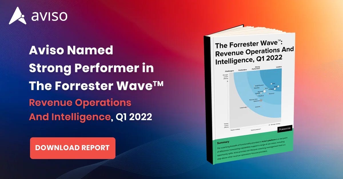 Aviso AI Positioned as Strong Performer in Inaugural 2022 Forrester Wave for Revenue Operations & Intelligence (RO&I) Platforms