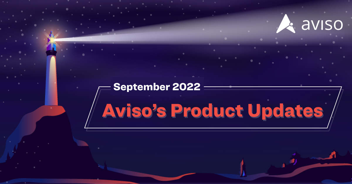 Aviso AI Product Updates – September 2022