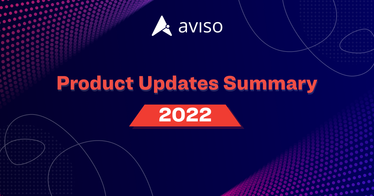 Aviso AI Product Updates Summary - 2022