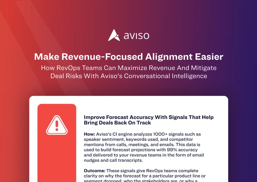 Make Revenue-Focused Alignment Easier