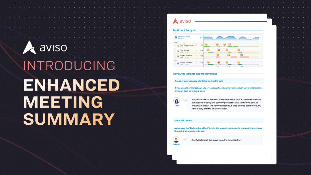 Review and Reimagine Customer Conversations With Aviso's Enhanced Meeting Summary